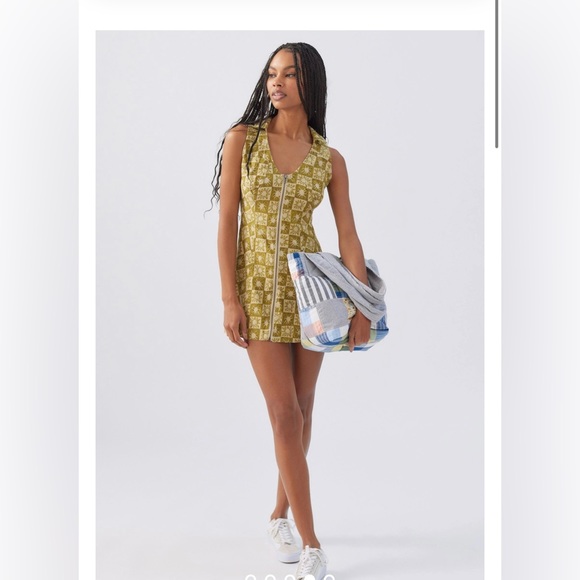 Urban Outfitters UO Freya Linen Collared Mini Dress - Picture 5 of 8